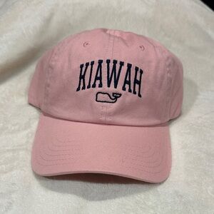NWT Kiawah Vineyard Vines baseball cap pink/flamingo navy blue text